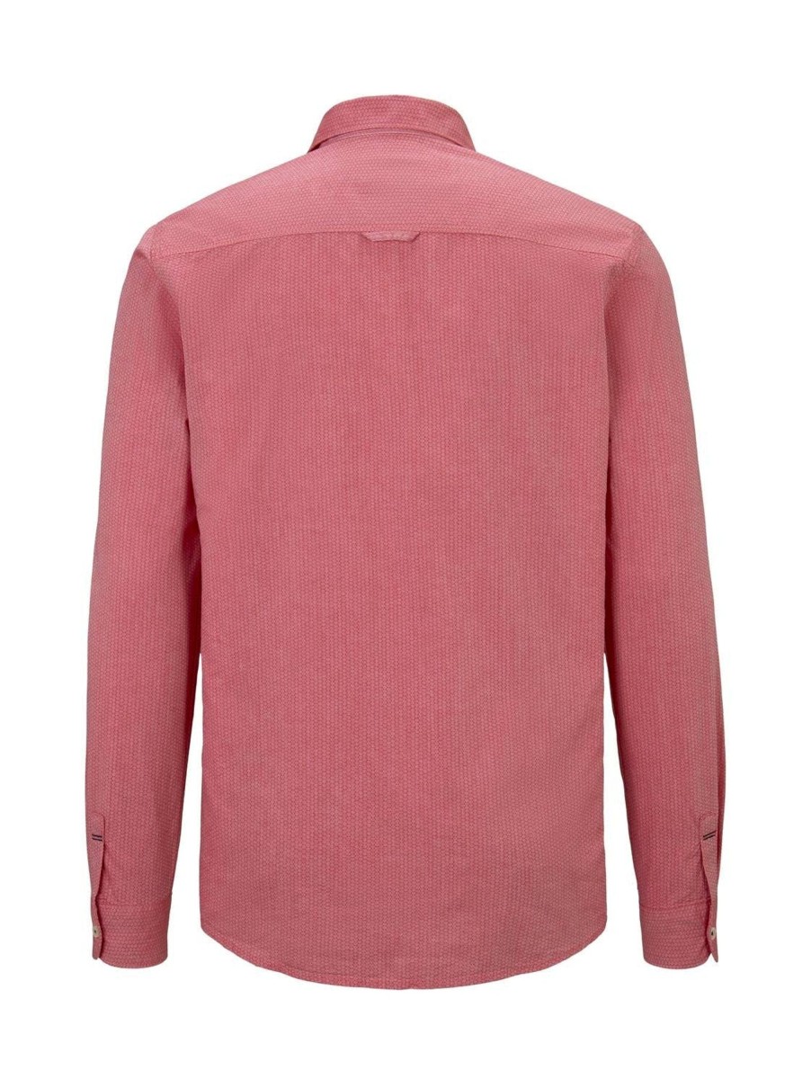 Herren Tom Tailor | Tom Tailor Hemd Honeycomb Rosa