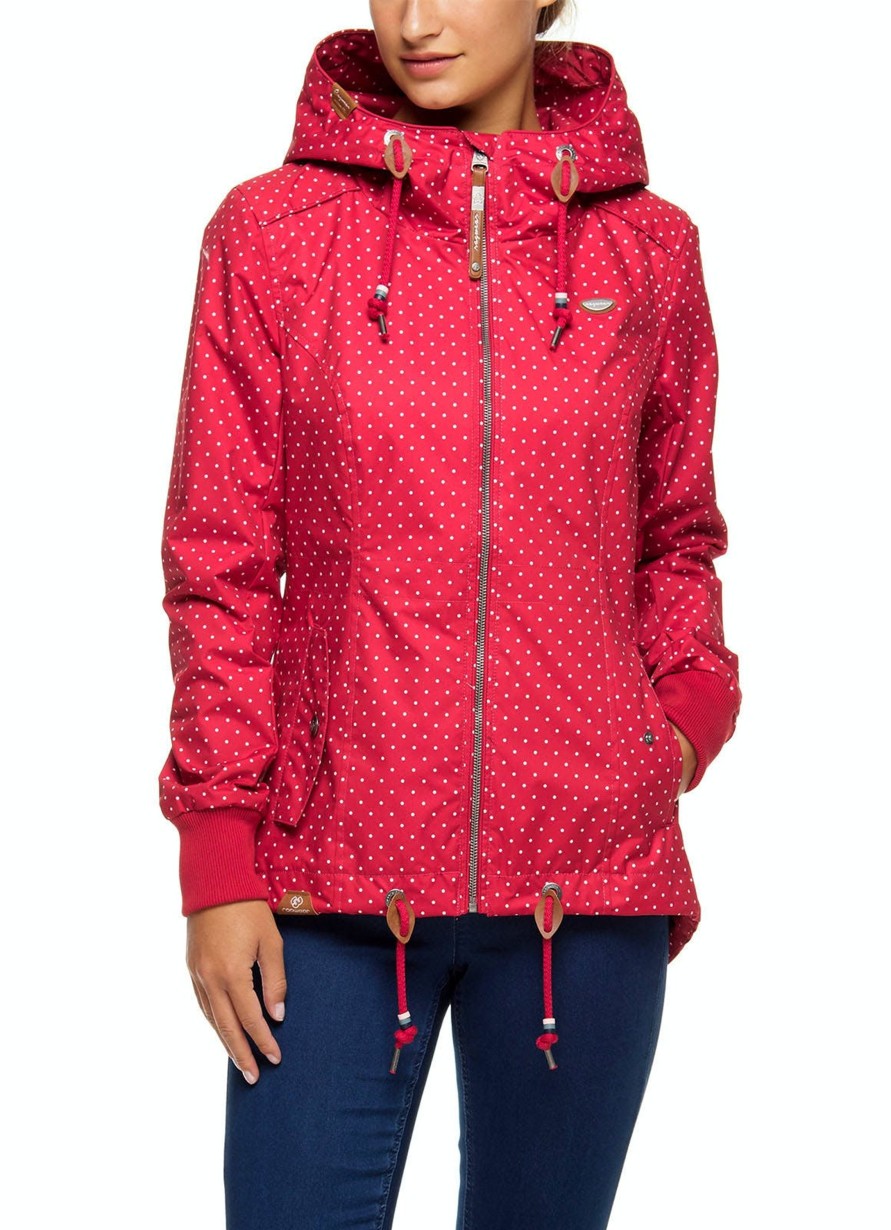 Damen Ragwear | Ragwear U00Dcbergangsjacke Danka Dots Red