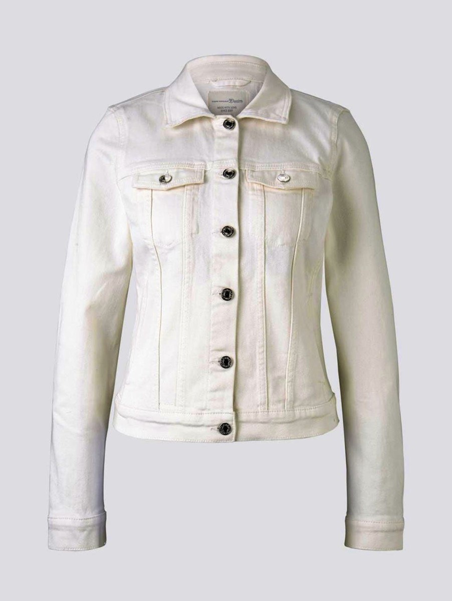 Damen Tom Tailor | Tom Tailor Damen Jeansjacke White