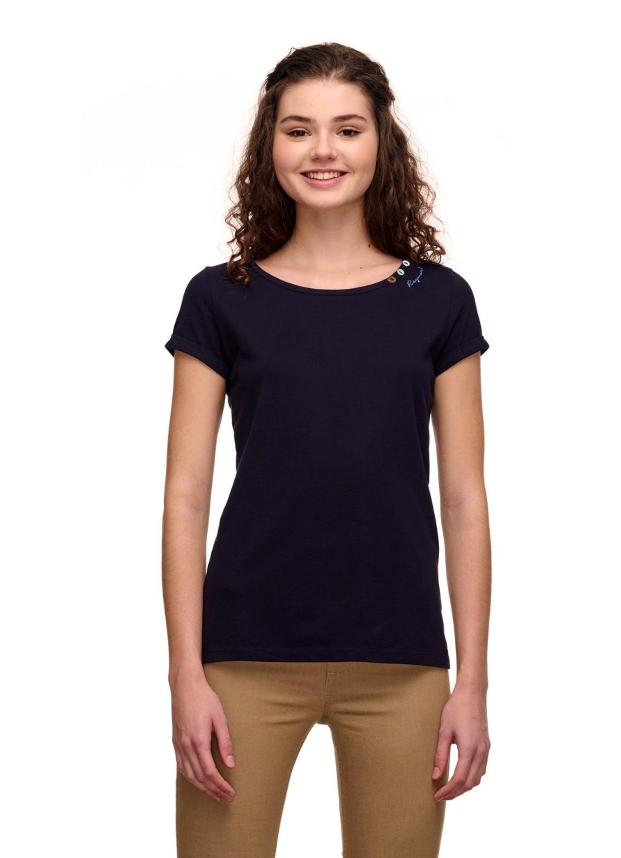 Damen Ragwear | Ragwear Shirt Florah A Organic Navy