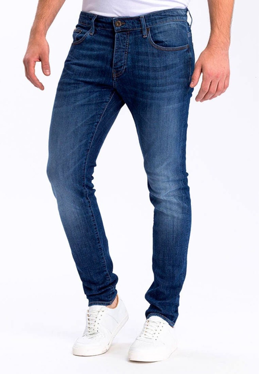 Herren Cross | Cross Jeans Jimi Mid Blue Mid-Blue