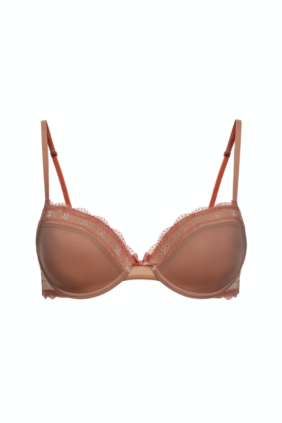 Damen Calvin Klein | Calvin Klein Contour Bh Women Bra F3033E Sand W/Strawb