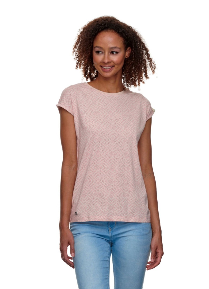 Damen Ragwear | Ragwear Shirt Dione Print Rosa