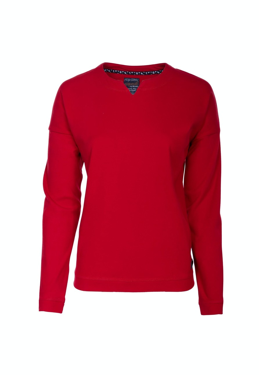 Damen Soquesto | Soquesto Sweatshirt Laney Candy Red