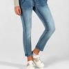 Damen Timezone | Timezone 7/8 Damenjeans Slim Nalitz Aqua Blue Wash