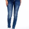 Damen Blue MonClearance | Blue Monkey Jeans Manie 3581 Skinny Fit Mid Blue