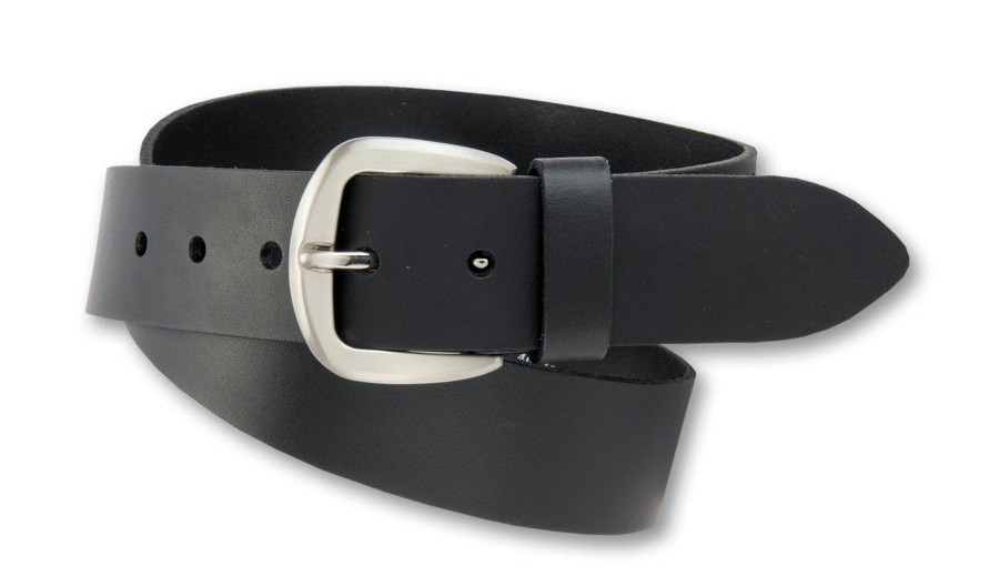 Herren Bernd Gu00f6tz | Bernd Gu00F6Tz 4 Cm Pull-Up-Ledergu00Fcrtel 0020 Schwarz