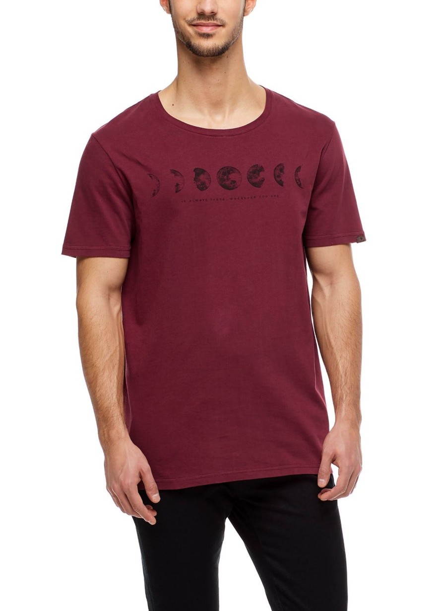 Herren Ragwear | Ragwear Shirt Moonie Organic Wine Red