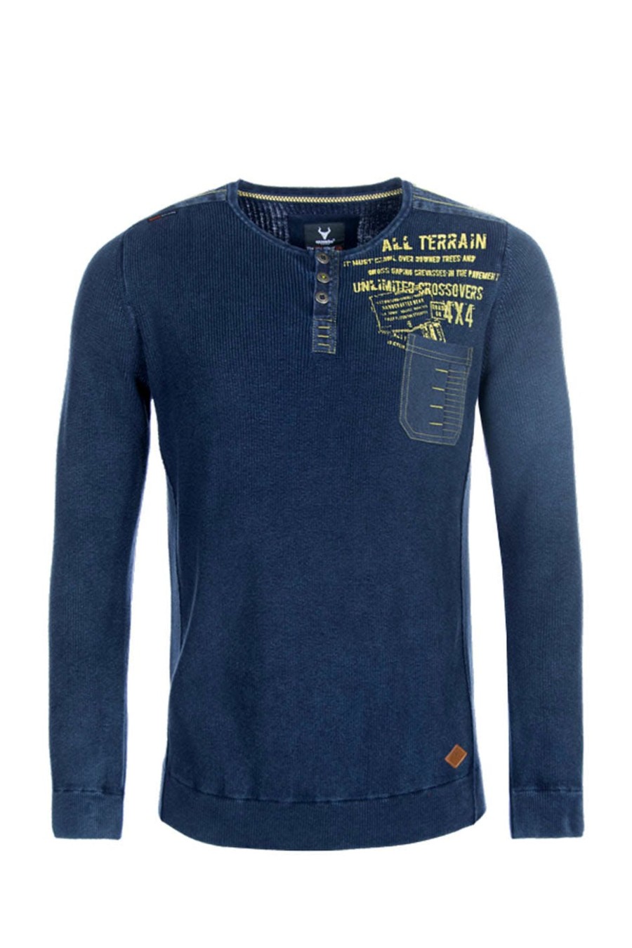 Herren Questo | Questo Pullover Bill Blue