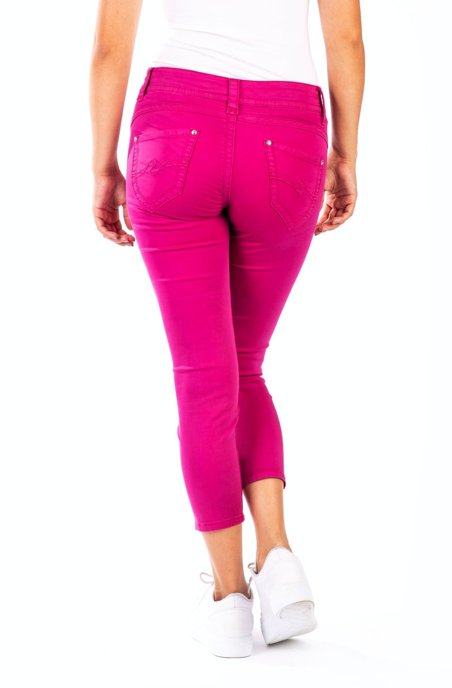 Damen Blue MonOnline | Blue Monkey Jeans Charlotte 30583X 7/8 Skinny Fit Berry