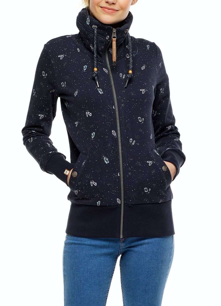 Damen Ragwear | Ragwear Sweatjacke Rylie Crystal Organic Navy