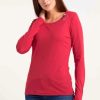 Damen Ragwear | Ragwear Longsleeve Florah Long Organic Weinrot