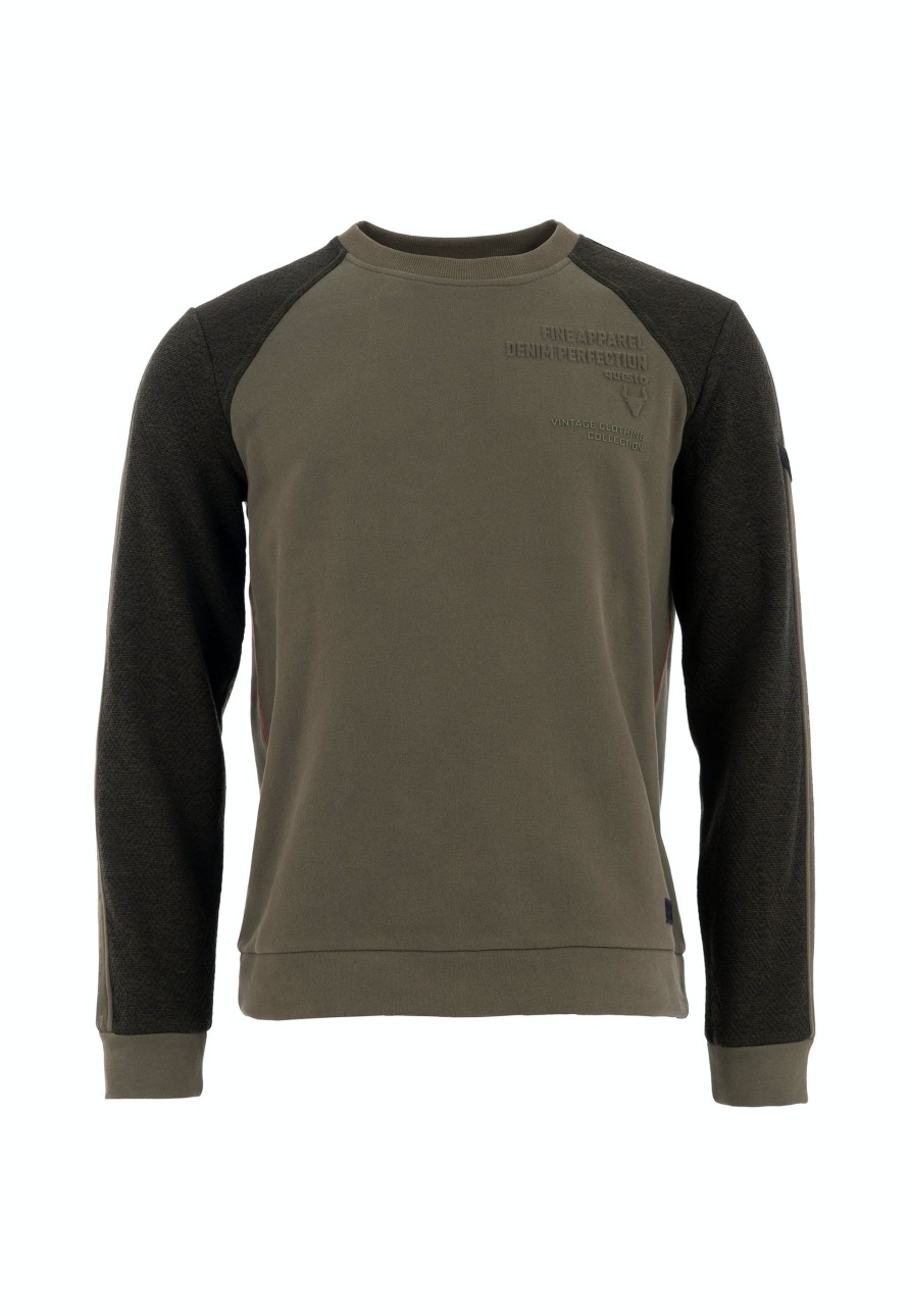 Herren Questo | Questo Sweatshirt Emanuel Military