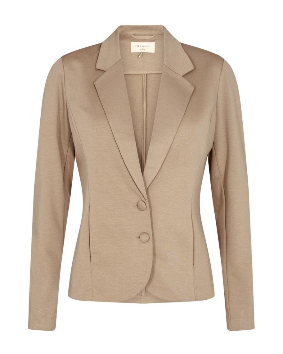 Damen Freequent | Freequent Blazer Nanni Desert Taupe