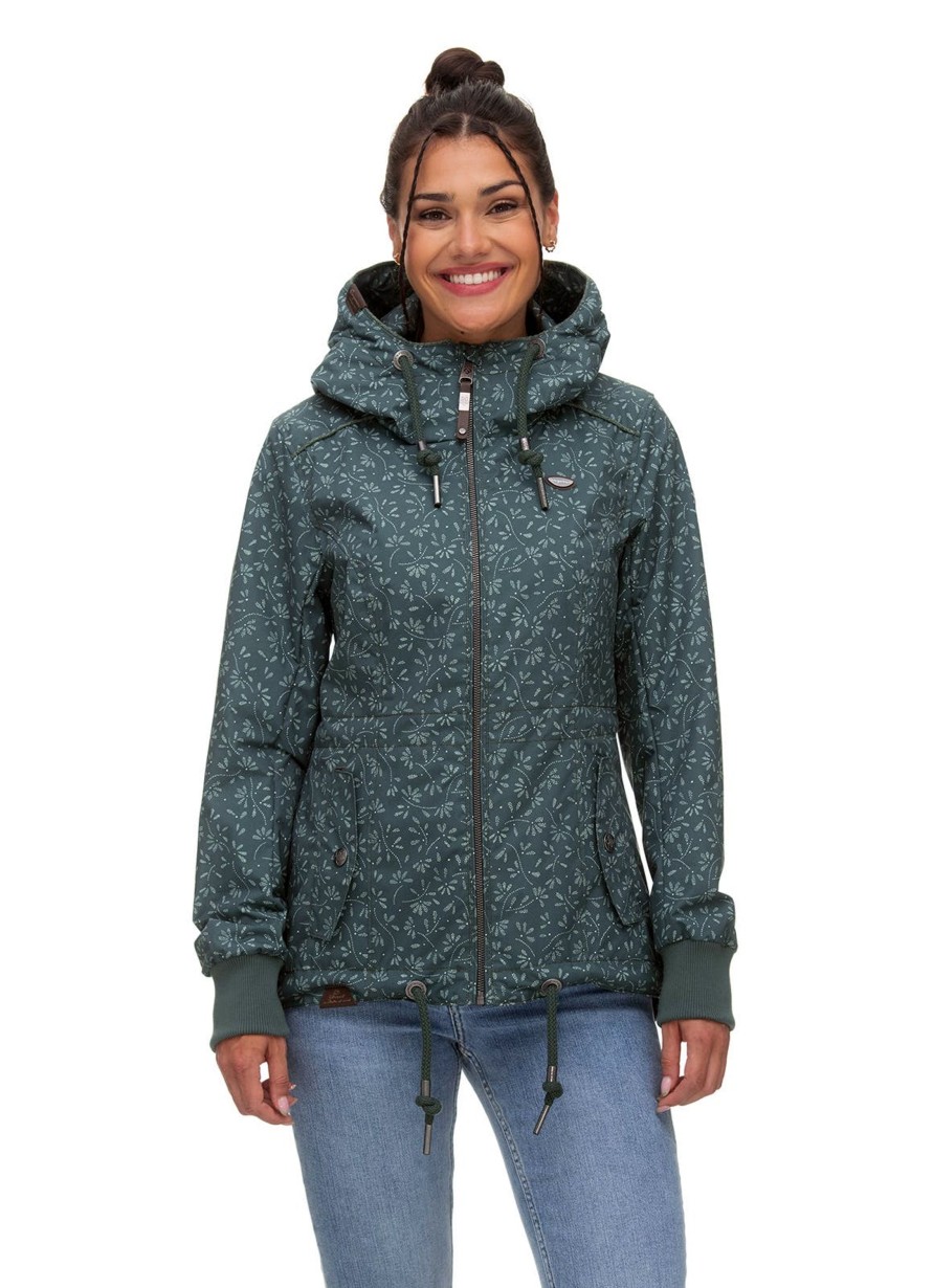 Damen Ragwear | Ragwear U00Dcbergangsjacke Dankka Bloom Dark Green