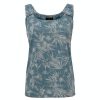 Damen Soquesto | Soquesto Bluse Lisanne Blue Denim Flower