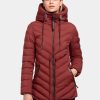 Damen Khujo | Khujo Winterjacke Noomi Matt Rot-Braun