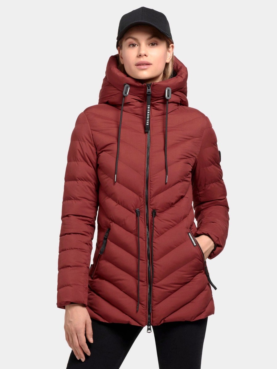 Damen Khujo | Khujo Winterjacke Noomi Matt Rot-Braun