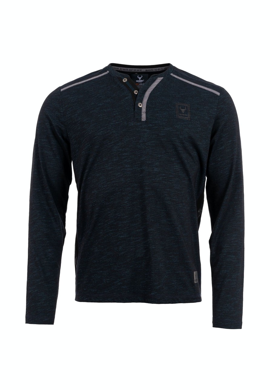 Herren Questo | Questo Langarmshirt Fila Black