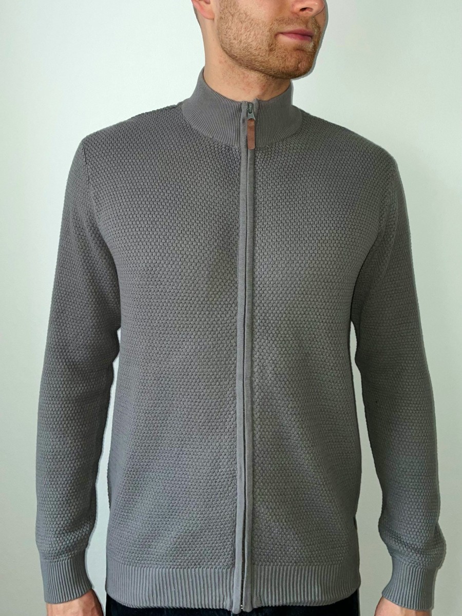 Herren Kera Collection | Kera Collection Carlo Strickjacke Grey