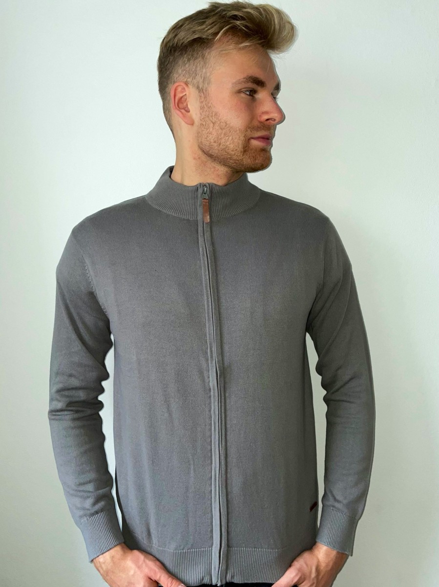 Herren Kera Collection | Kera Collection Carlo Strickjacke Grey