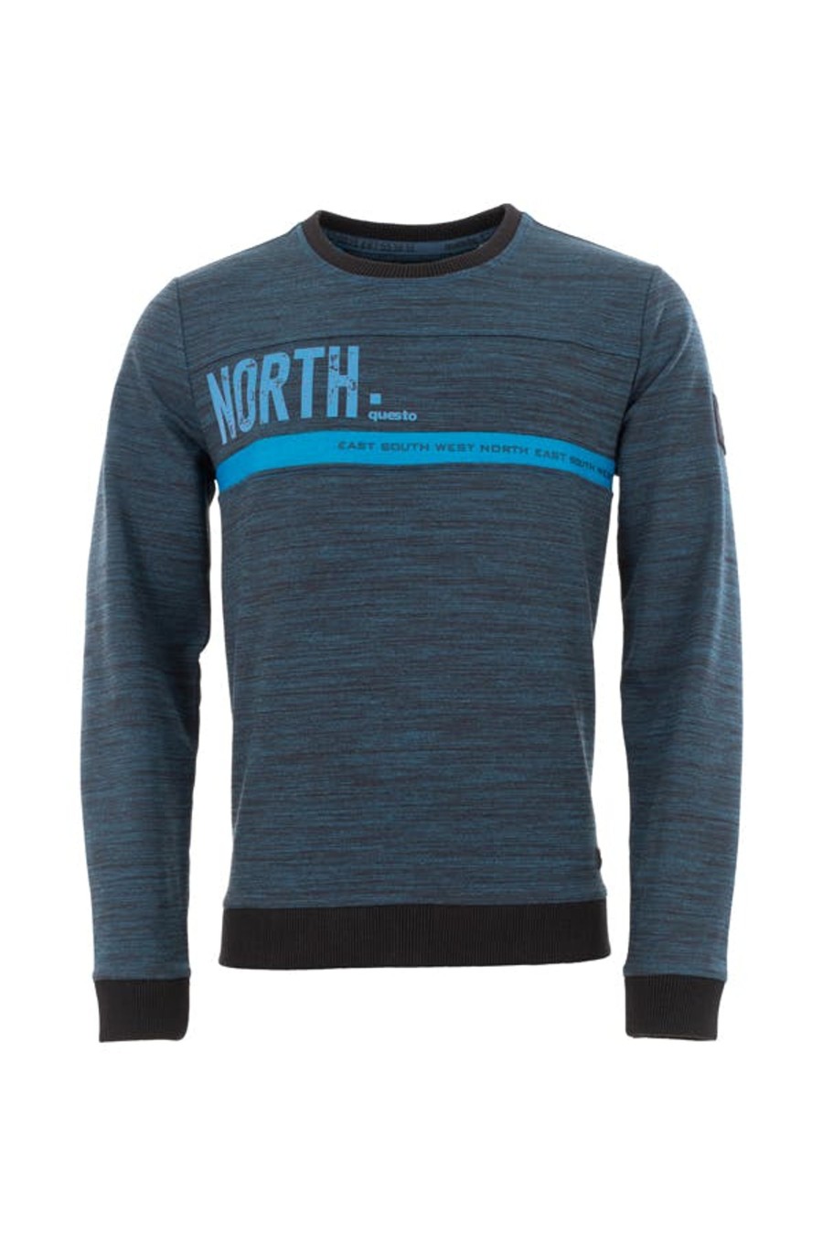 Herren Questo | Questo Sweatshirt Fabiano Dusty Sea