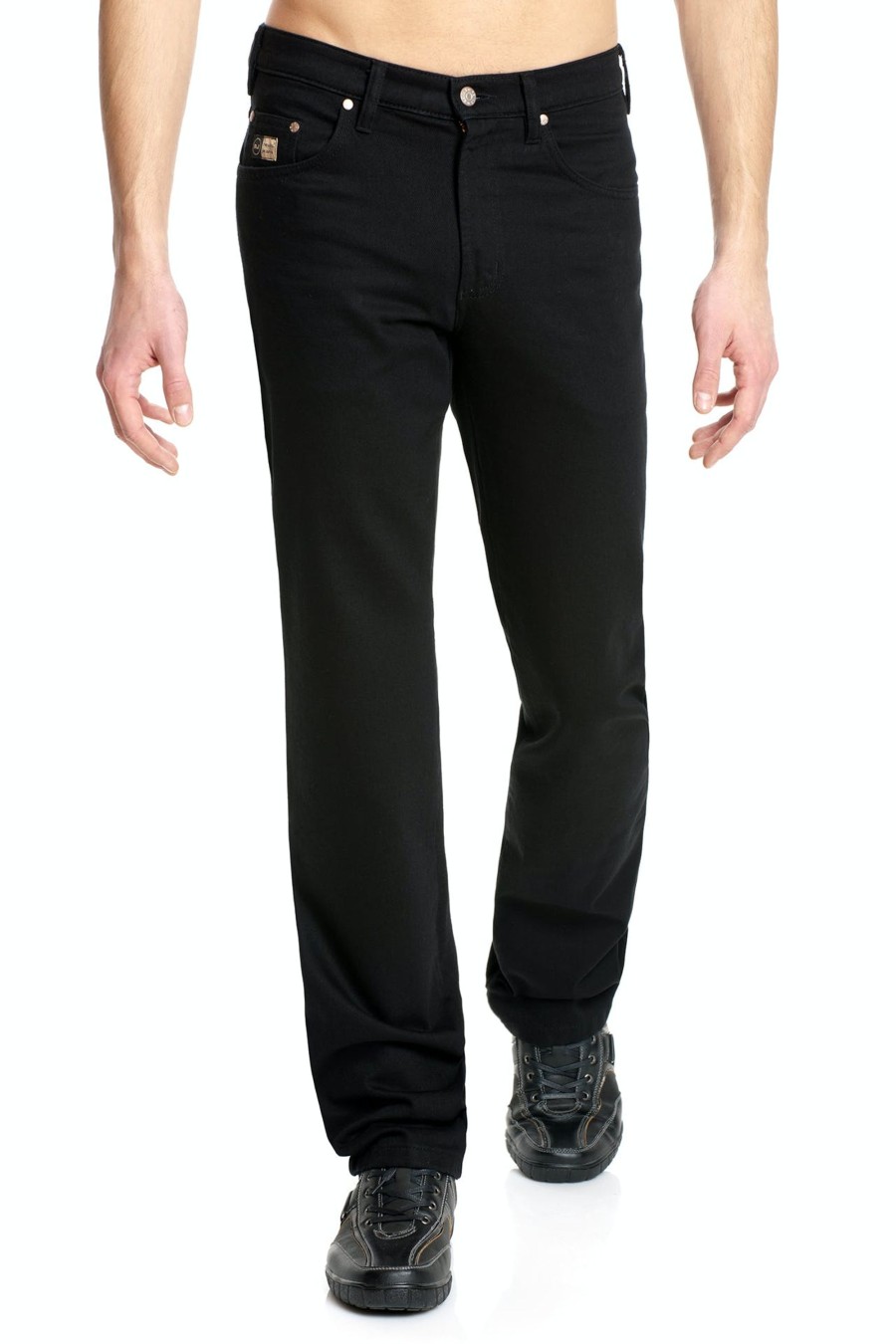 Herren Revils | Revils Jeans 302 Stretch Extra Lang Black