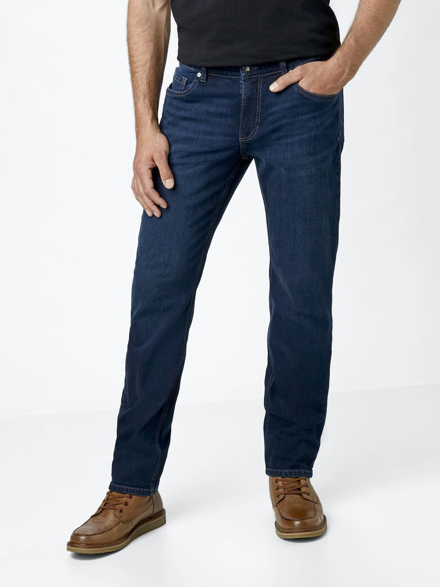 Herren Paddock's | Paddock'S Ben Regular Fit Blue Black Extra Lang