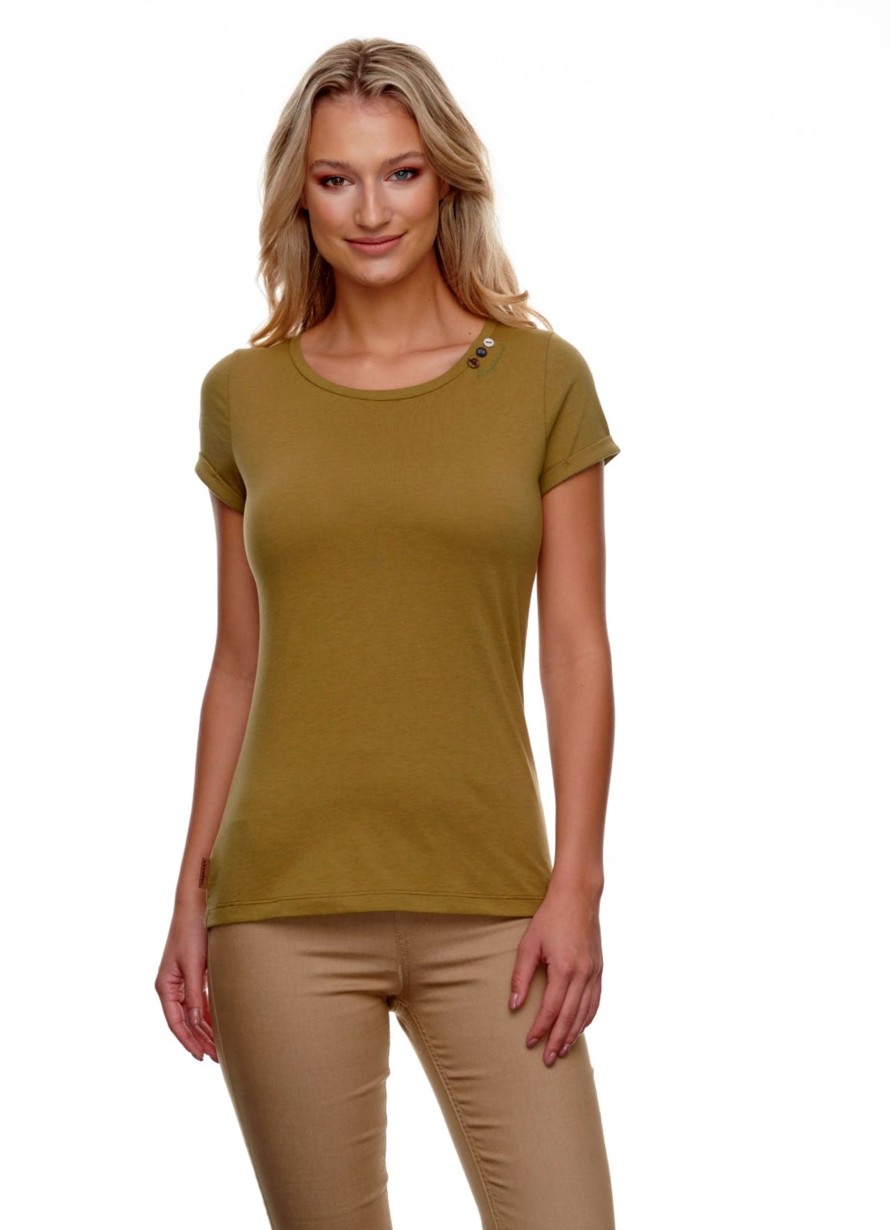 Damen Ragwear | Ragwear Shirt Florah A Organic Green