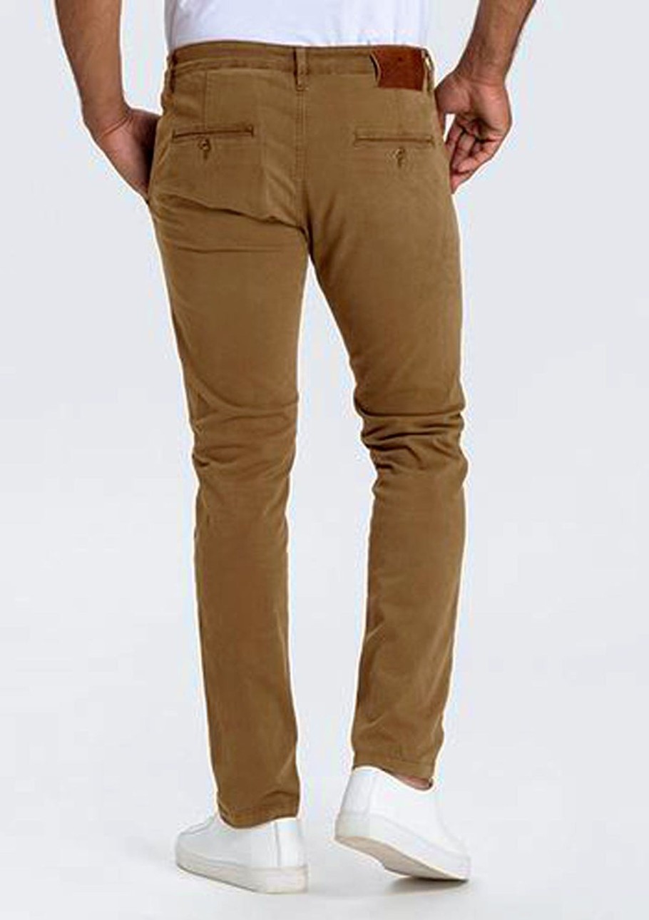 Herren Cross | Cross Chino Hose Tapered Fit Camel