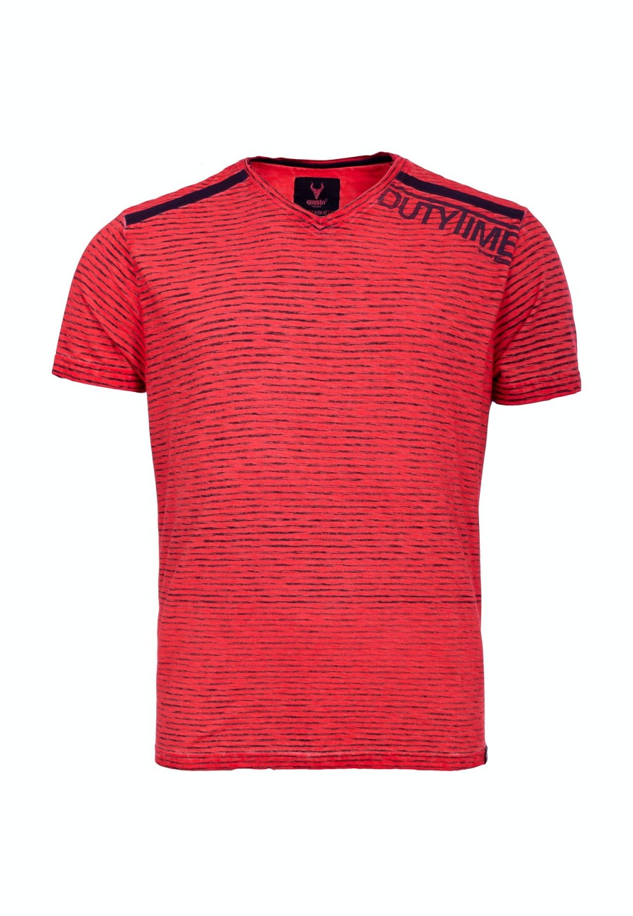 Herren Questo | Questo Shirt Edi Racing Red