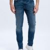 Herren Cross | Cross Jeans Jimi 5 Pocket Pants Dirty Blue