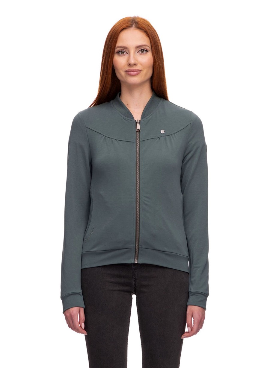 Damen Ragwear | Ragwear Sweatjacke Kenia Pine Green