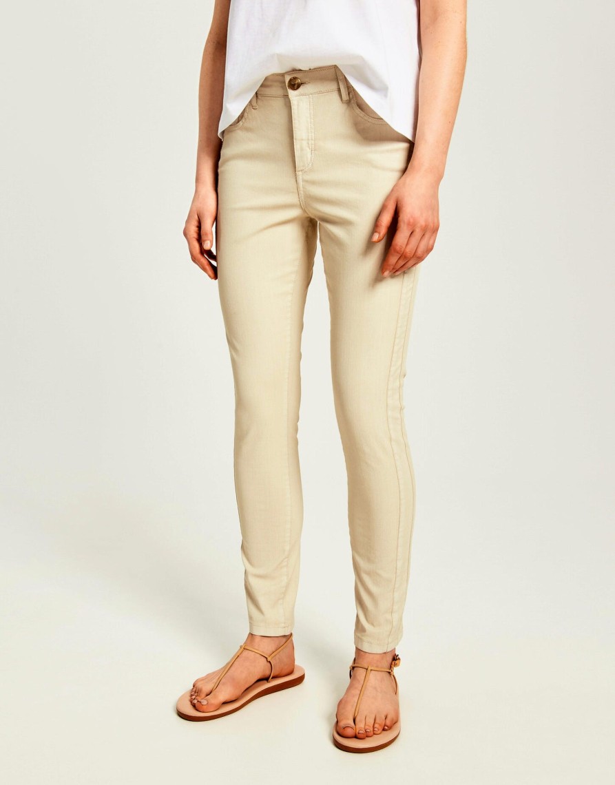 Damen Opus | Opus Jeans Evita Colored Beige