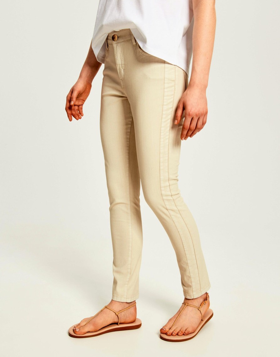 Damen Opus | Opus Jeans Evita Colored Beige