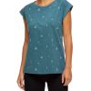 Damen Ragwear | Ragwear Top Petulla Crystal Organic Deep Ocean