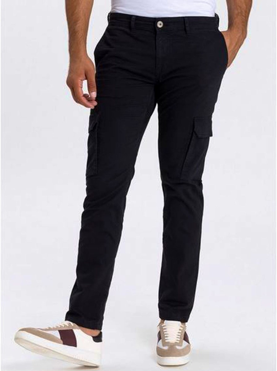 Herren Cross | Cross Cargohose Tapered Fit Black