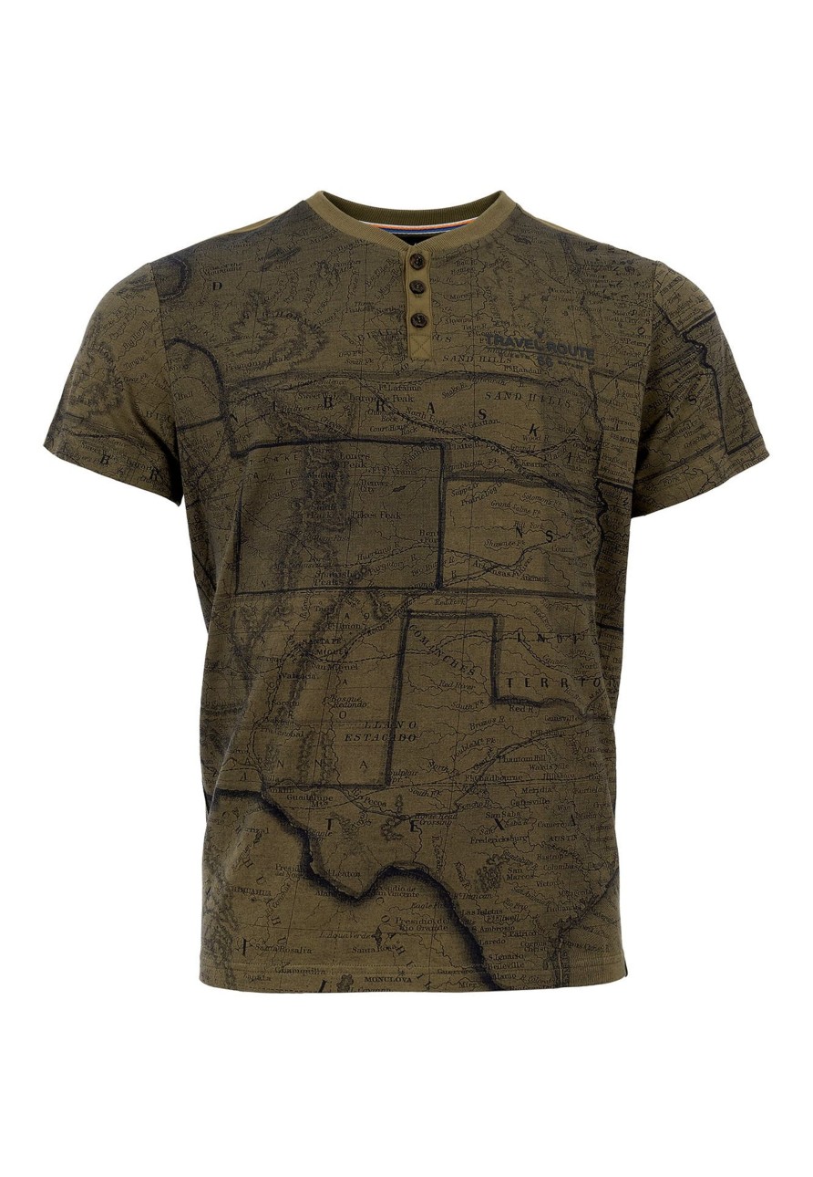 Herren Questo | Questo Shirt Eliano Olive