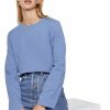 Damen Tom Tailor Denim | Tom Tailor Denim Cozy Sweatshirt Hellblau