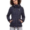 Damen Ragwear | Ragwear Winterjacke Danka Dots Navy