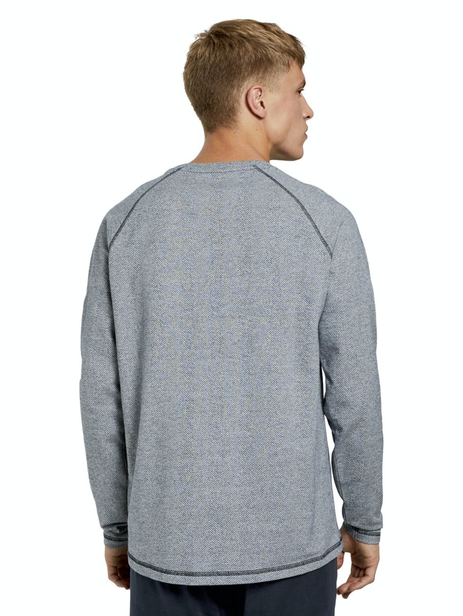 Herren Tom Tailor Denim | Tom Tailor Pullover Structured Basic Grey