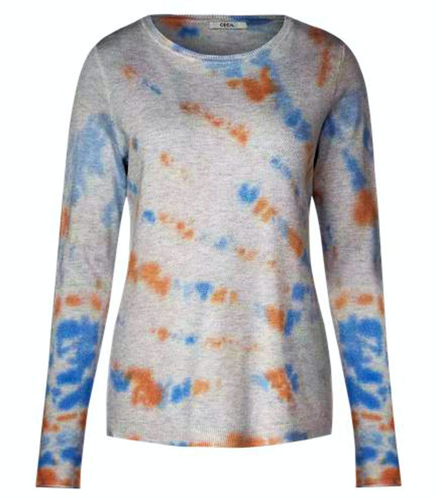 Damen Cecil | Cecil Pullover Mit Artwork Off White