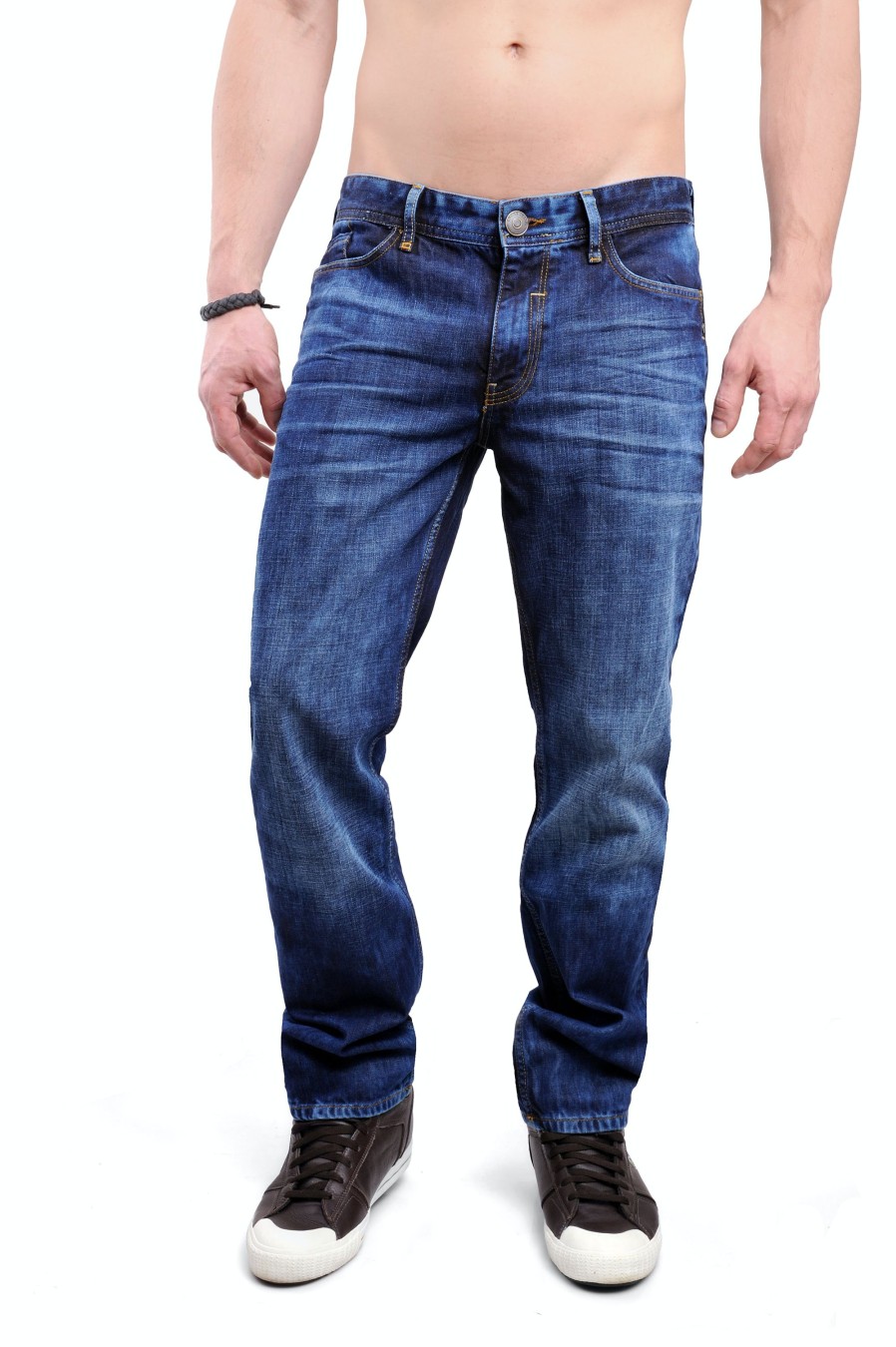 Herren Cross | Cross Jeans New Antonio (Dunkelblau) Indigo Shine