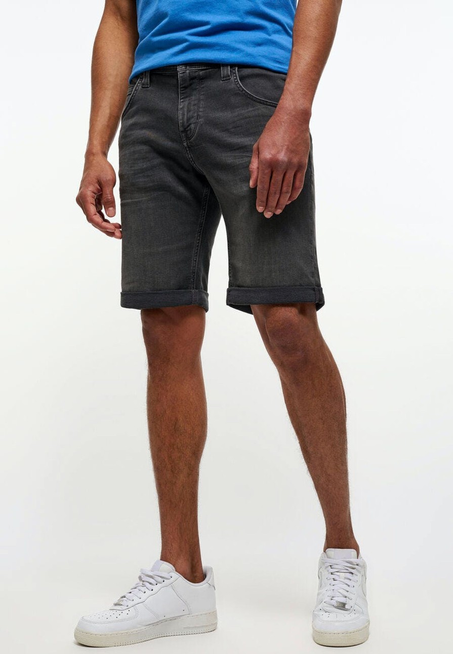 Herren Mustang | Mustang Chicago Shorts Z Regular Fit Grey Washed