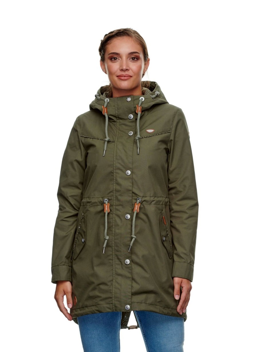 Damen Ragwear | Ragwear Jacke Canny Oliv