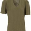 Damen Freequent | Freequent Shirt Balloon Olive