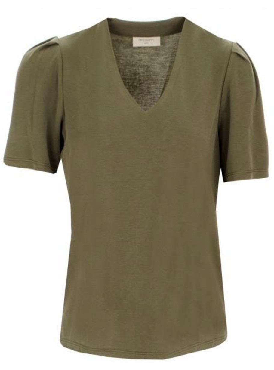 Damen Freequent | Freequent Shirt Balloon Olive