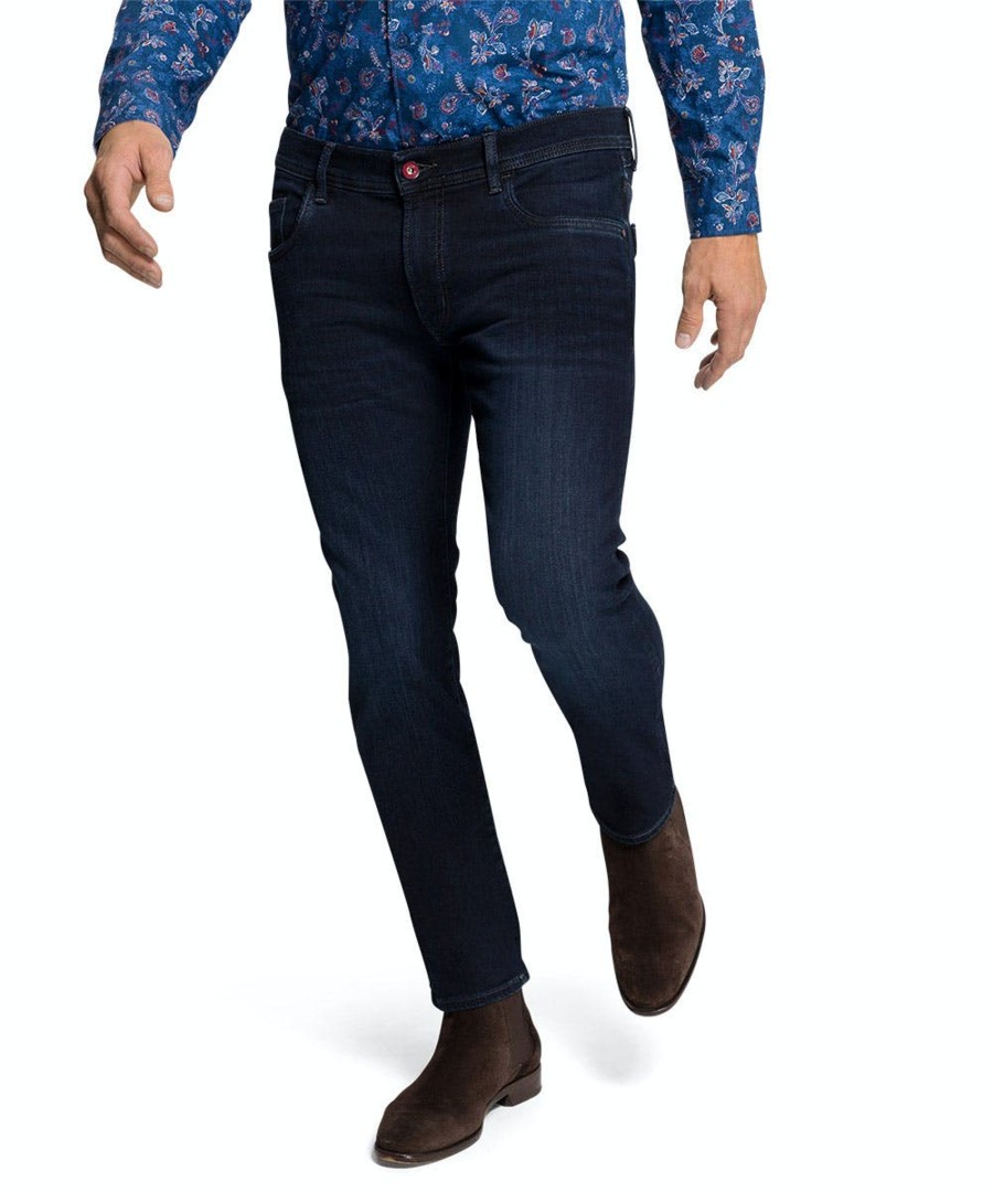 Herren Pioneer Jeans | Pioneer Jeans Ryan Megaflex Blue Black