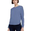 Damen Tom Tailor Denim | Tom Tailor Denim Pullover Hem Blau