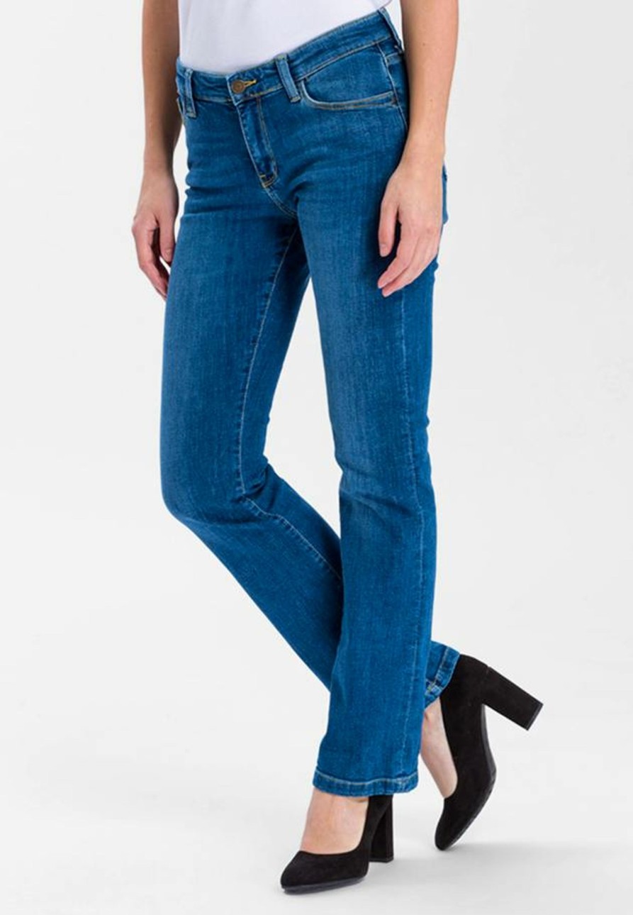 Damen Cross | Cross Jeans Lauren Bootcut Mid Blue